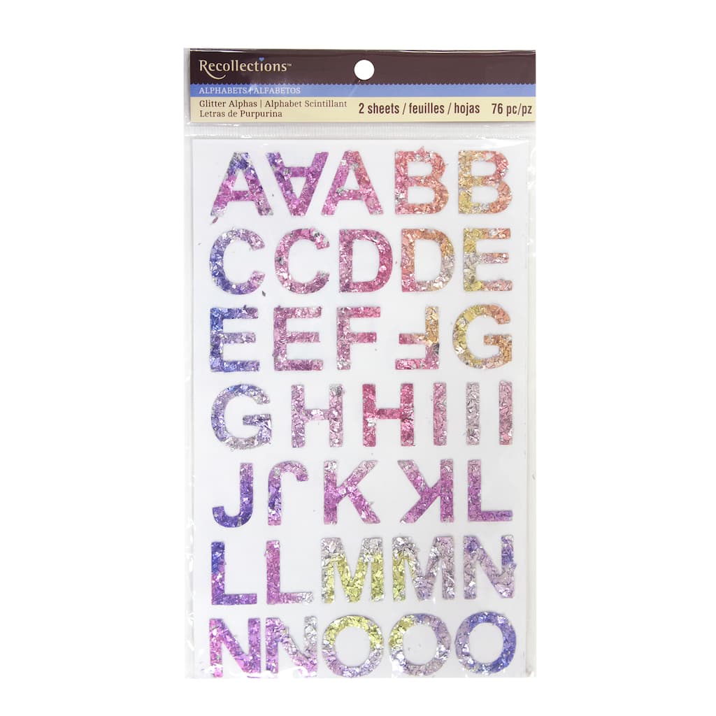 Find The Rainbow Chunky Glitter Alphas By Recollections At Michaels